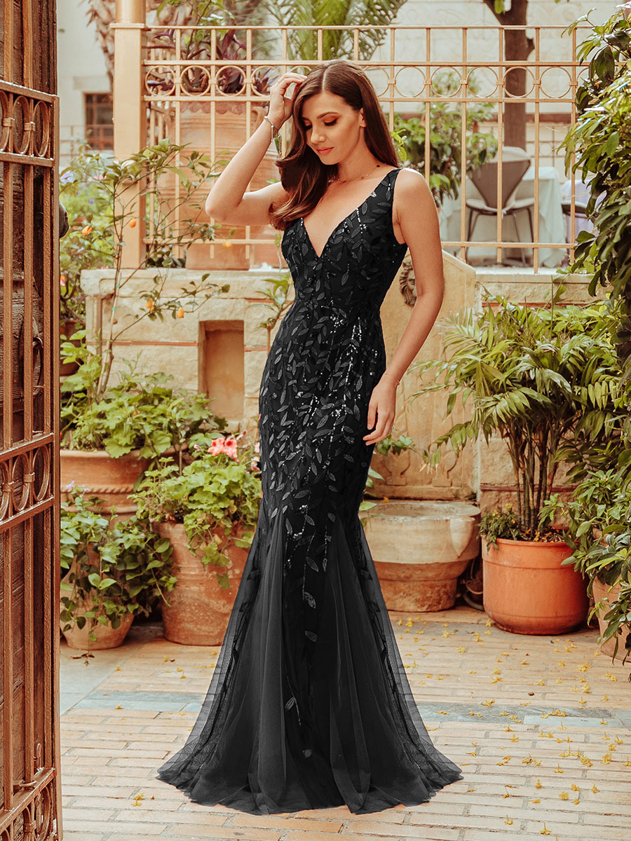 Classic Fishtail Sequin Evening Dresses