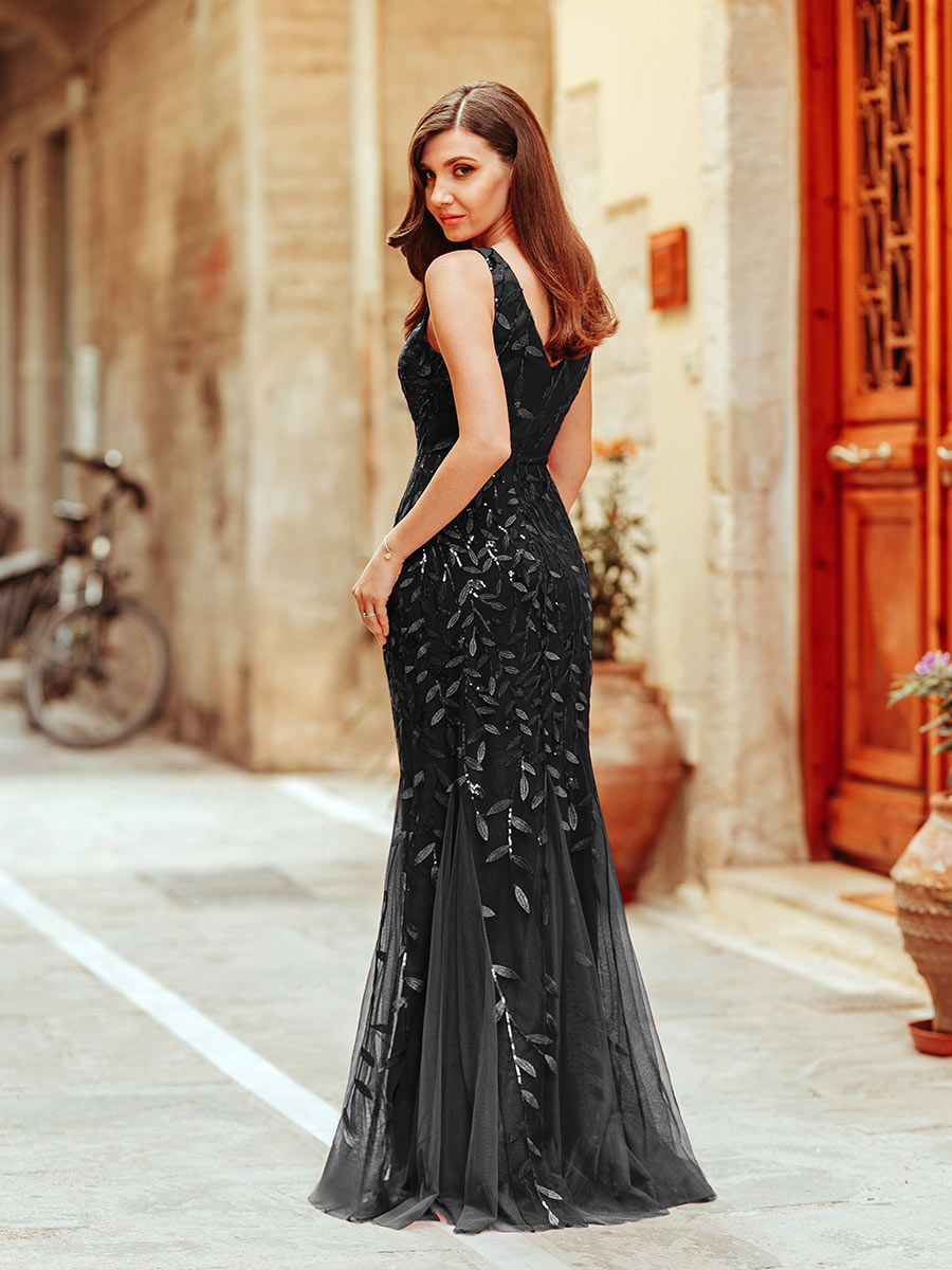 Classic Fishtail Sequin Evening Dresses