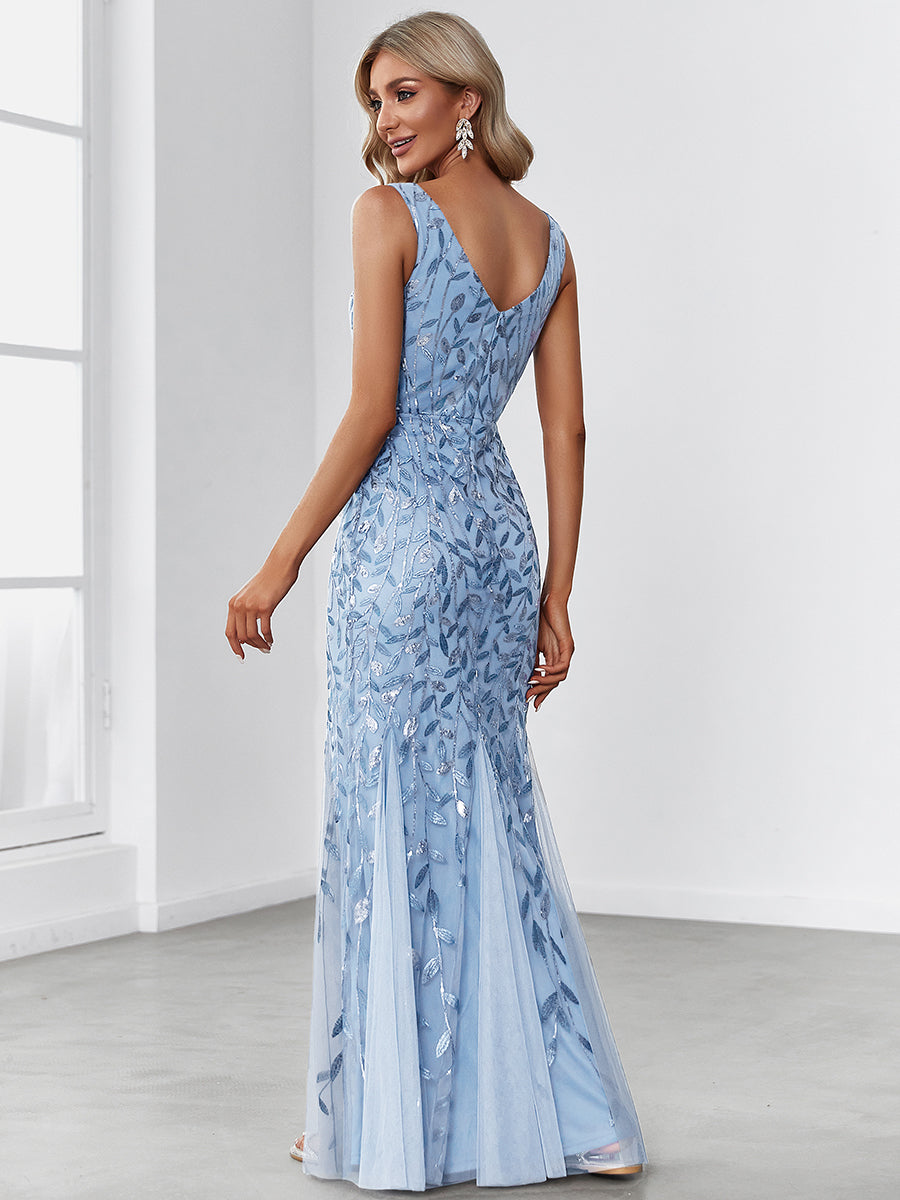 Classic Fishtail Sequin Evening Dresses