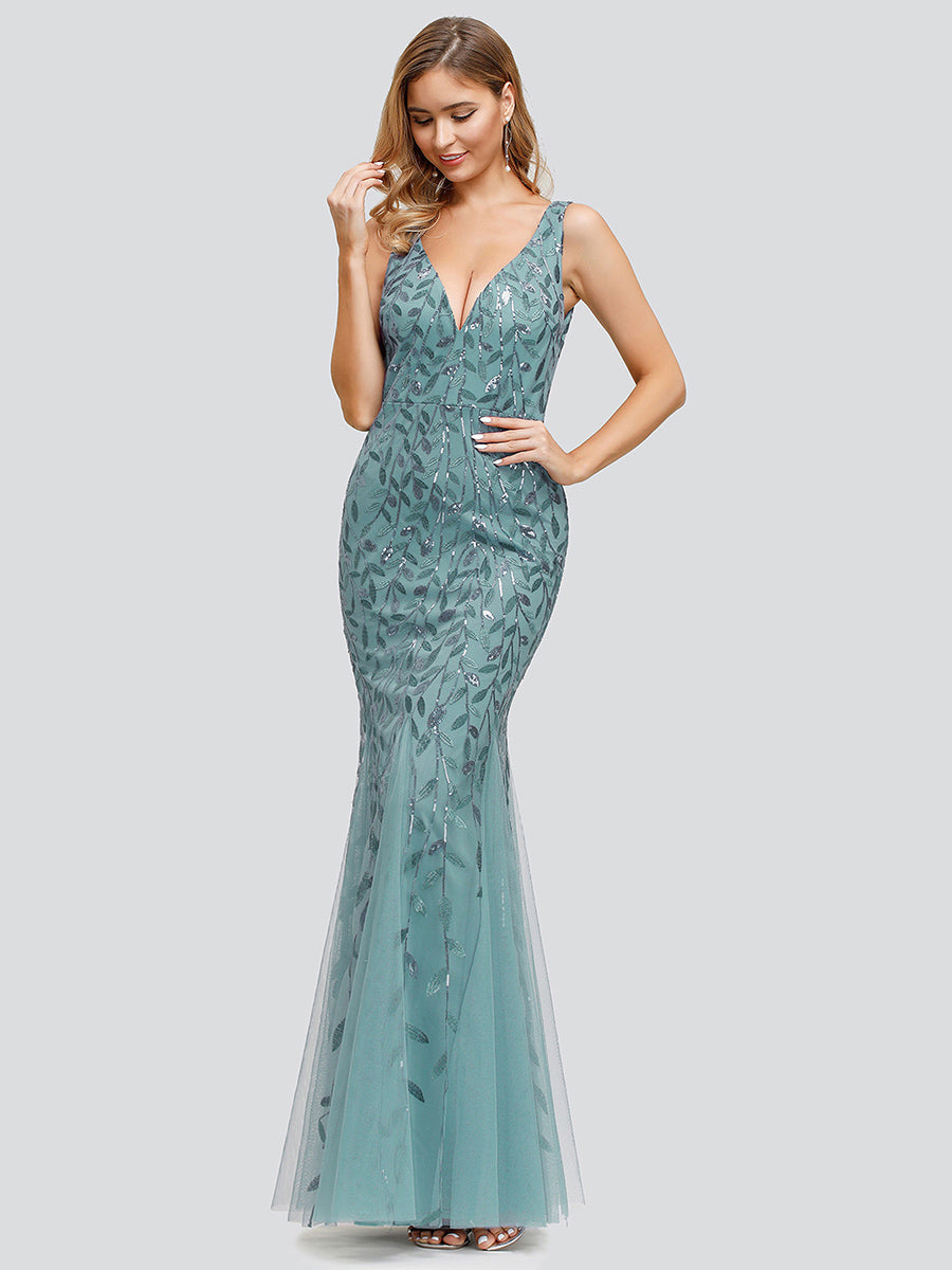 Classic Fishtail Sequin Evening Dresses