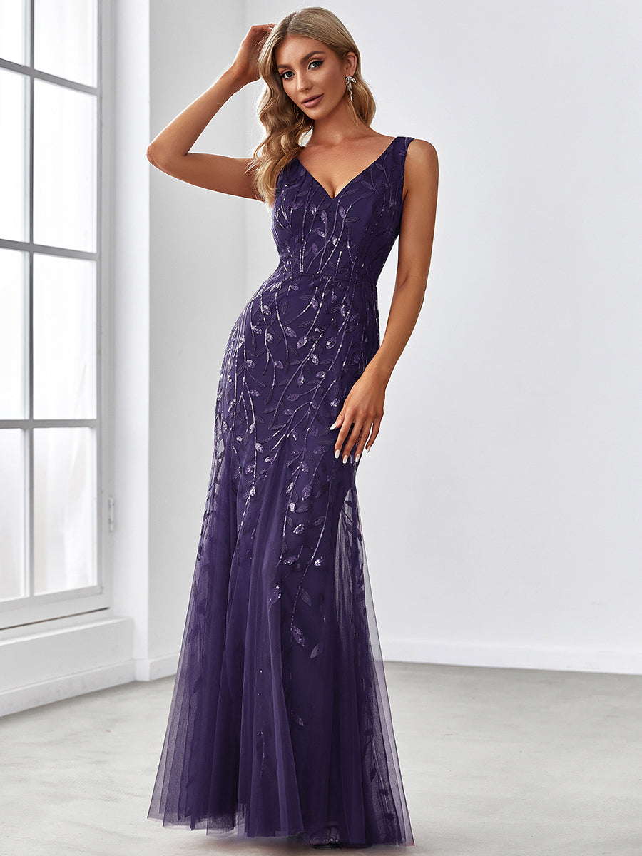 Classic Fishtail Sequin Evening Dresses Luxurious Weddings