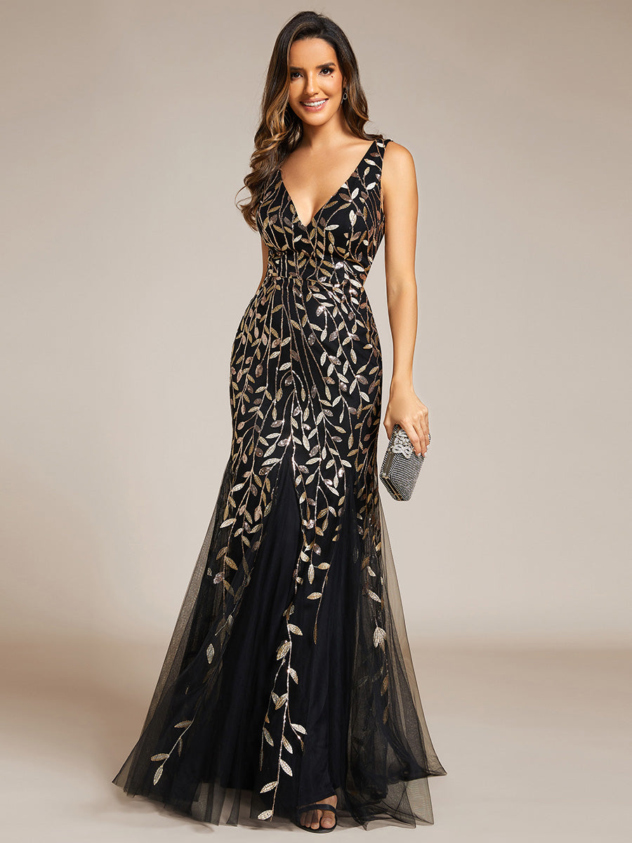 Classic Fishtail Sequin Evening Dresses Luxurious Weddings