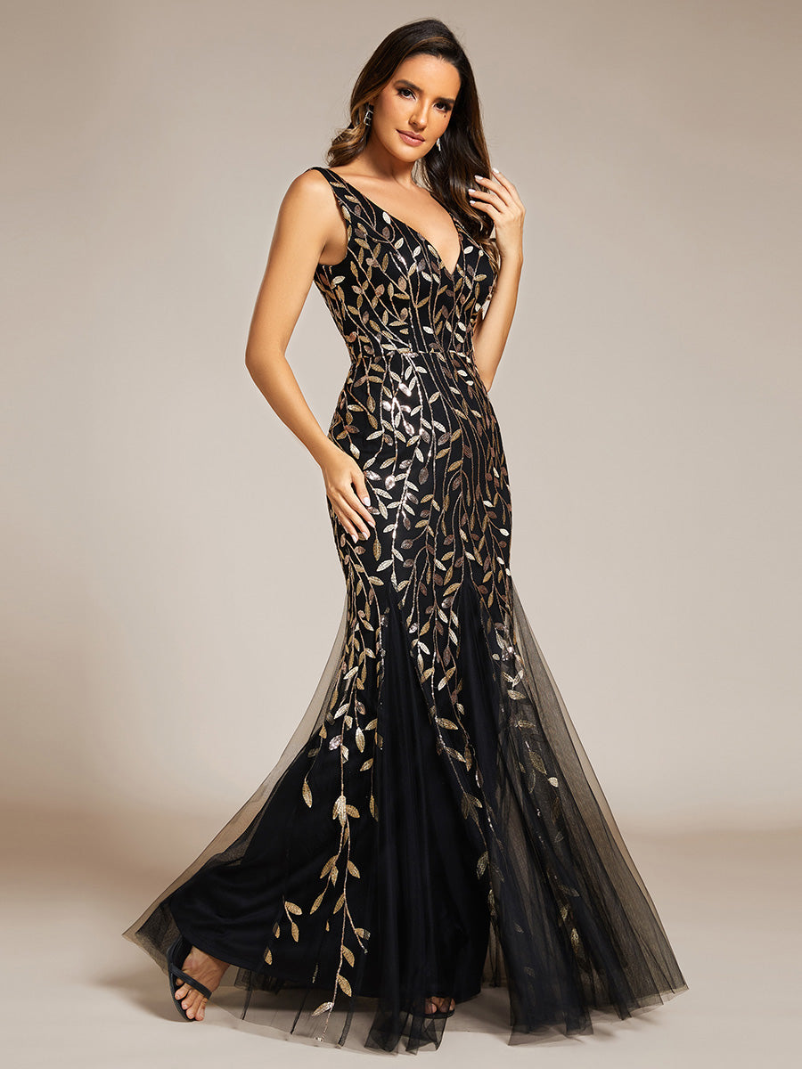 Classic Fishtail Sequin Evening Dresses Luxurious Weddings