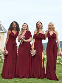 Floor Length Sleeveless Wholesale Tulle Bridesmaid Dresses Luxurious Weddings