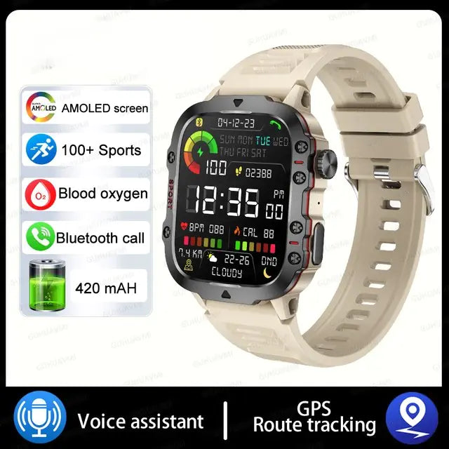 Military Smartwatch For Men Luxurious Weddings