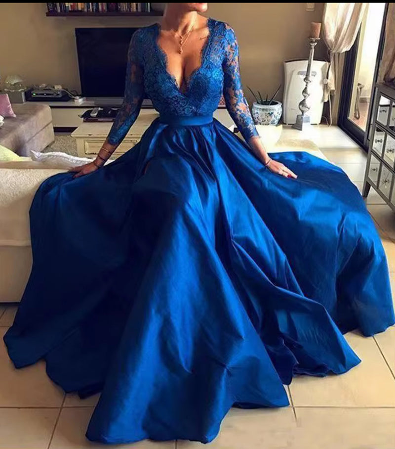 Royal Blue Ball Gown Luxurious Weddings
