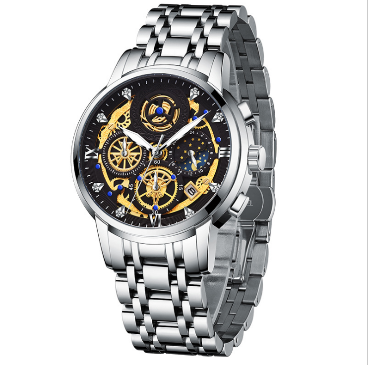 Weston Black Carved Quartz Watch Watches Luxurious Weddings