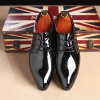 Glossy Oxford Leather Shoes Luxurious Weddings