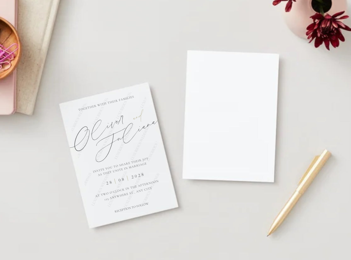 Custom Wedding Invitations #9