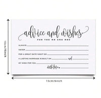 Wedding Advice Cards for Guests