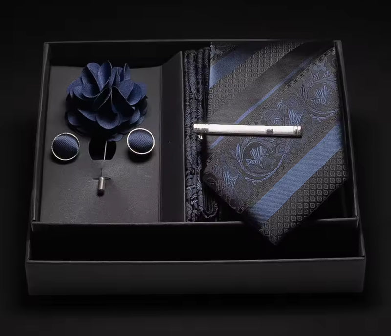 100% Silk Tie + Cufflinks Set | 38 Neckties Luxurious Weddings