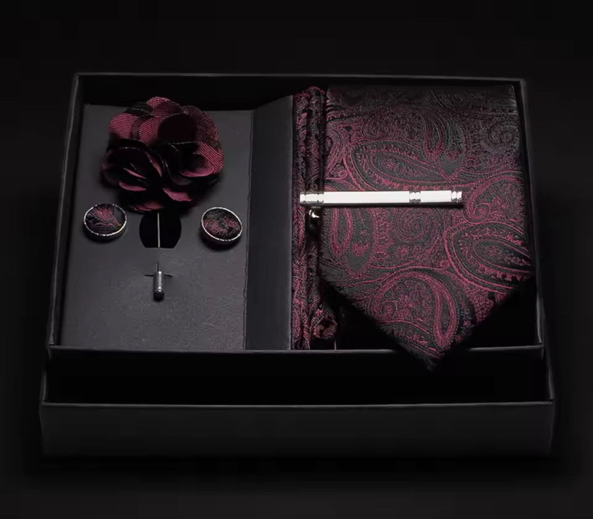 100% Silk Tie + Cufflinks Set | 33 Neckties Luxurious Weddings