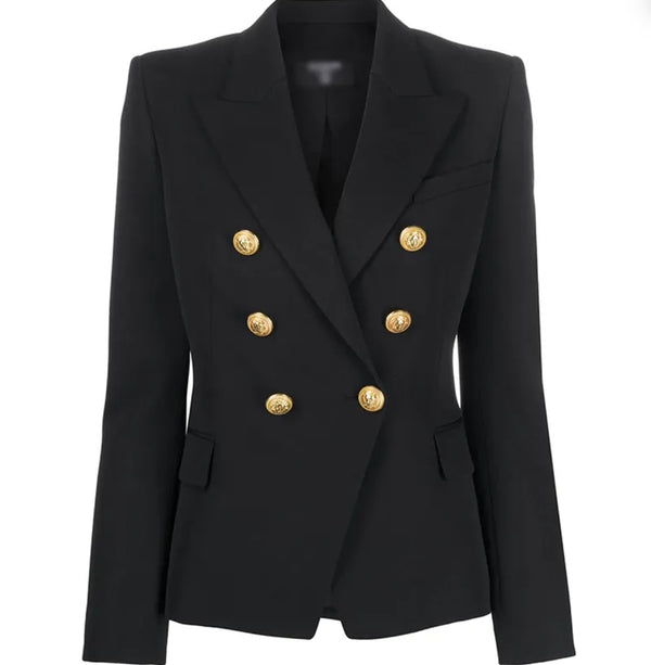 Classic Design Slim Black Blazer High Quality Luxurious Weddings