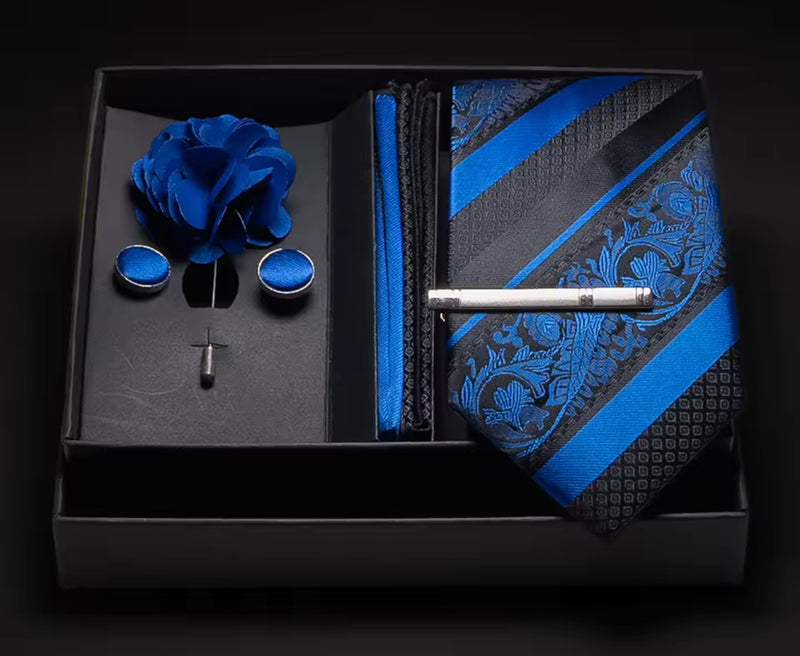 100% Silk Tie + Cufflinks Set | 39 Neckties Luxurious Weddings