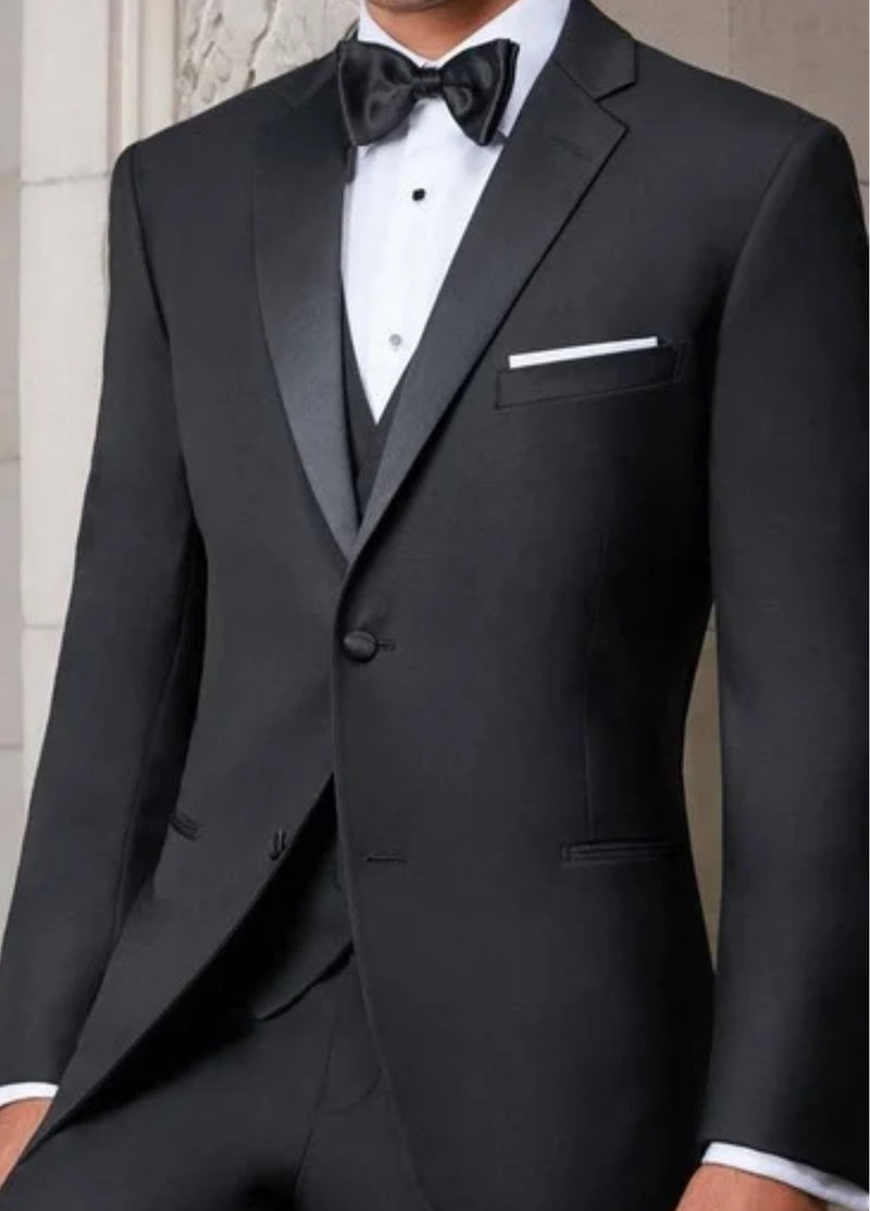 Men's 3pc Premium Gino Vitale Tuxedo Mens Suits Luxurious Weddings