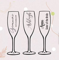Personalised Champagne Flutes Wedding Favors