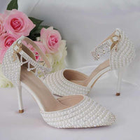 Crystal Elegance: Rhinestone Wedding Sandals High Heels Luxurious Weddings