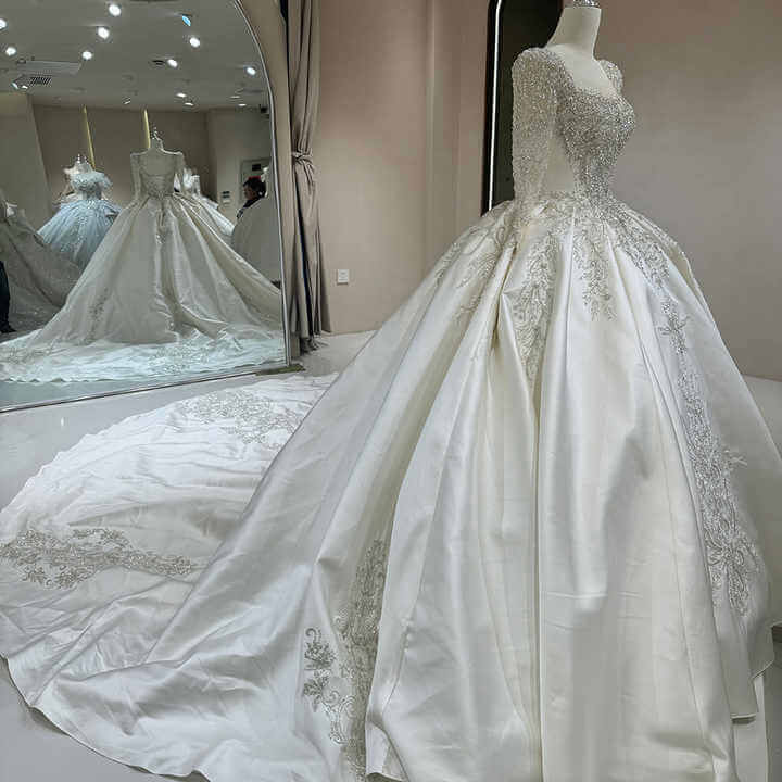 Vintage Satin Elegance wedding dress Luxurious Weddings