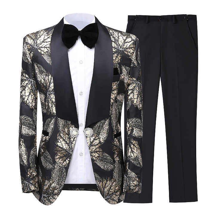 The Crimson King Statement Suit Luxurious Weddings