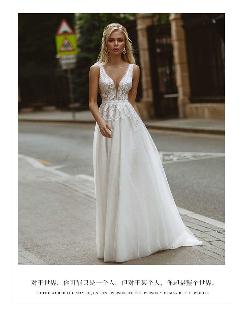 Boho Backless Mermaid Wedding Dress