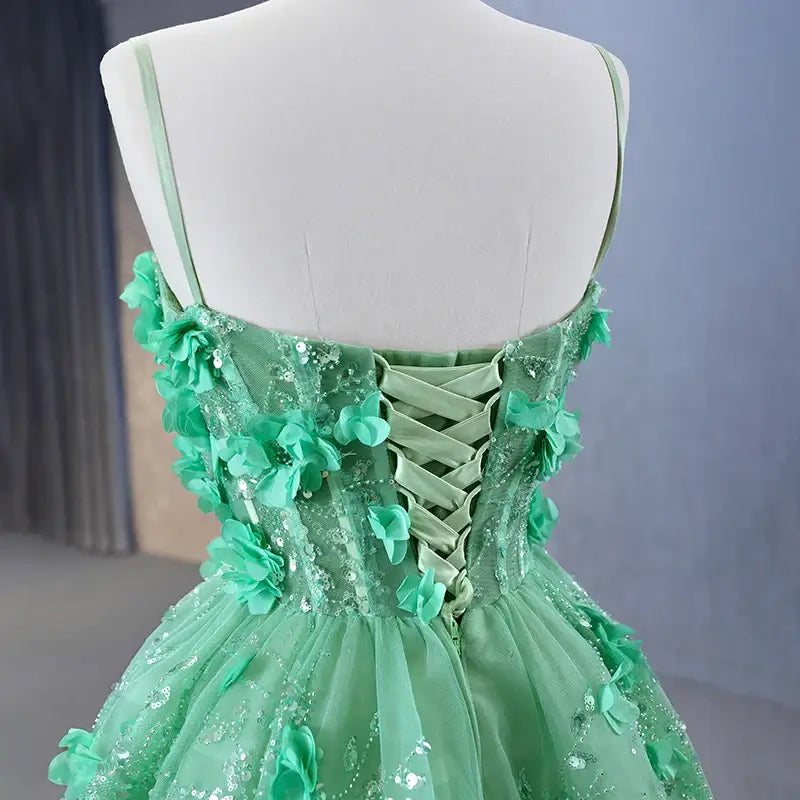 Unique Design Green High Quality Evening Prom Party Dress Evening Dress Luxurious Weddings
