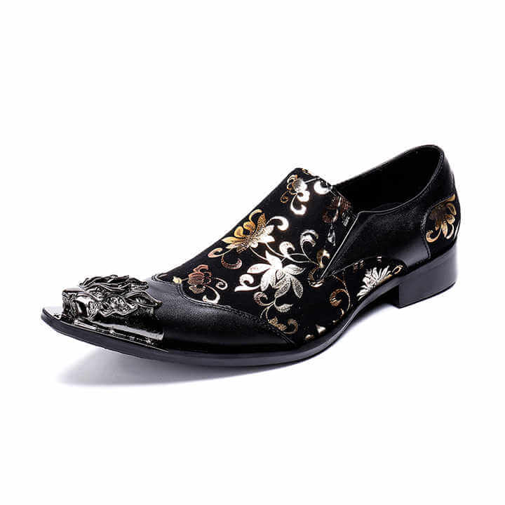 Italian Style Steel Toe Leather Loafers Loafers Luxurious Weddings