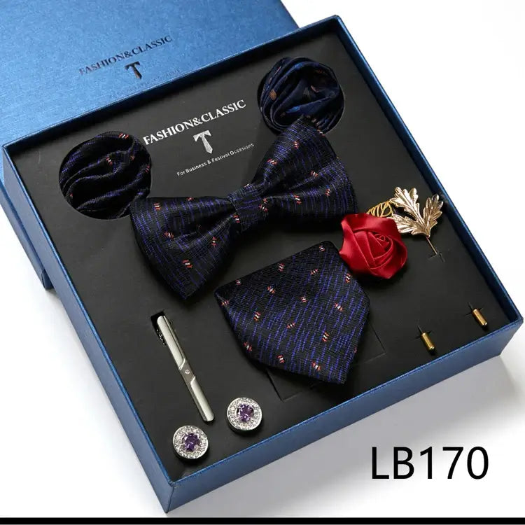 Luxury Gift Box - Men's Silk Necktie Set Neck tie Set Luxurious Weddings