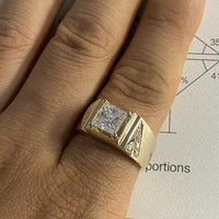 1c Princess cut VS2 Diamond Ring ring Luxurious Weddings