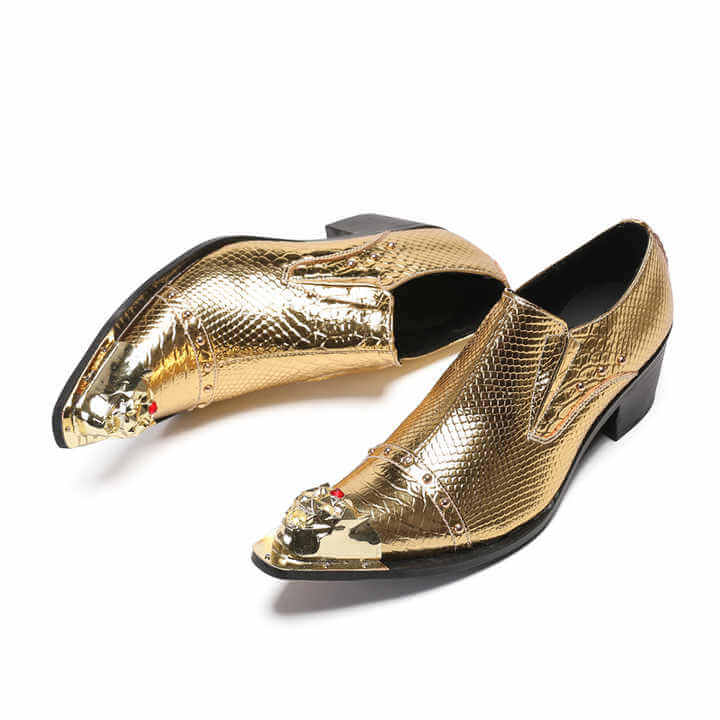 Golden Hour Genuine Leather Loafer Shoes