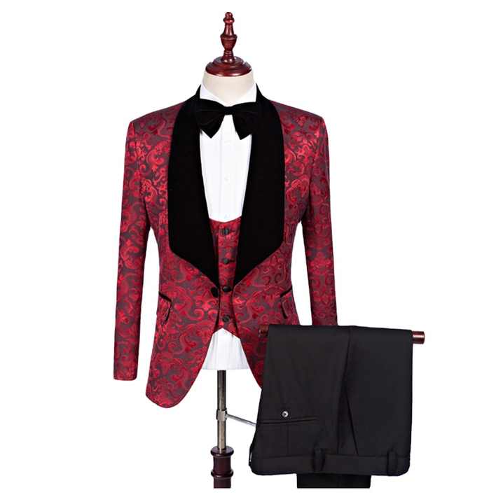 The Scarlet Commander Statement Suit Luxurious Weddings