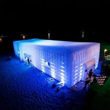 33ft Inflatable LED White Advertising Tent LED Inflatable Luxurious Weddings