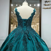 Elegant Appliqued Flower Sleeveless Evening Dresses Women Evening Dress Luxurious Weddings