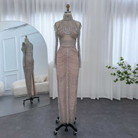 Dyani Dual of the Dessert Crystal Silver Illusion Hollow Out Dress Wedding Dress Luxurious Weddings