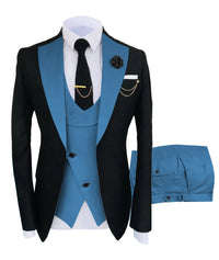 Groomsmen 3pc Regular Fit Tuxedo | Light Blue tuxedo Luxurious Weddings