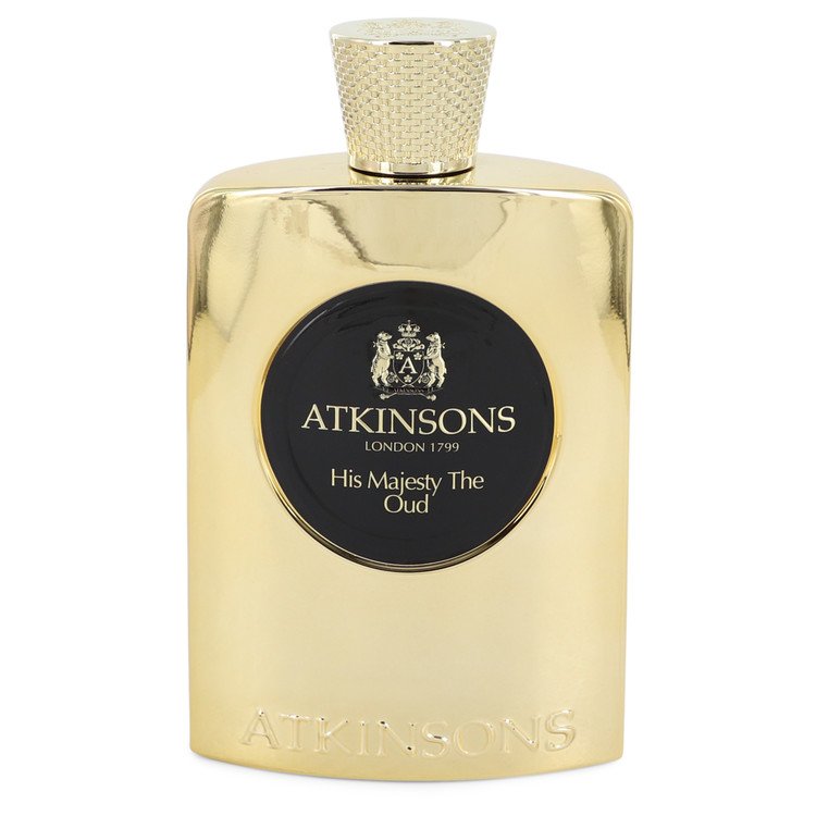 His Majesty The Oud Eau De Parfum Spray (unboxed) by Atkinsons 100 ml perfume fragrance in gold bottle.