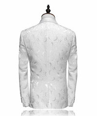 Jacquard Men’s Suit Casual Blazer Luxurious Weddings