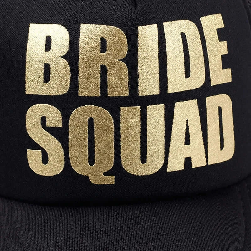 Bride Squad Wedding Baseball Cap headwear Luxurious Weddings