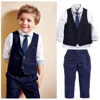 Toddler Boys 4PCS Formal Suit Set - Smart & Stylish Suits Luxurious Weddings