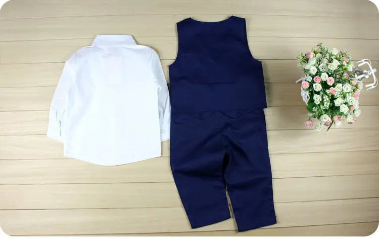 Toddler Boys 4PCS Formal Suit Set - Smart & Stylish Suits Luxurious Weddings