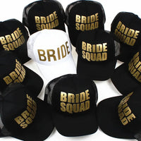 Bride Squad Wedding Baseball Cap headwear Luxurious Weddings