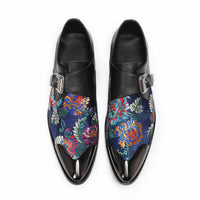 Men's Embroidery Pointed Toe Oxford Dress Shoes Oxford Shoes Luxurious Weddings