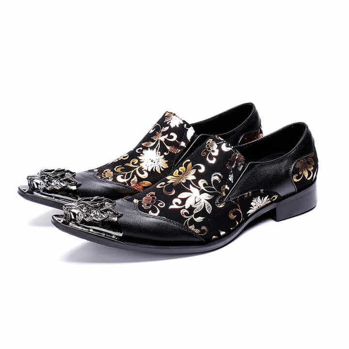 Italian Style Steel Toe Leather Loafers Loafers Luxurious Weddings