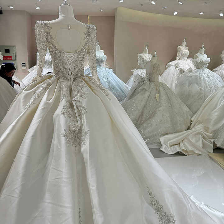 Vintage Satin Elegance wedding dress Luxurious Weddings