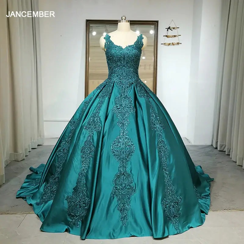 Elegant Appliqued Flower Sleeveless Evening Dresses Women Evening Dress Luxurious Weddings