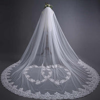 3M - Large Veil two Layers Bridal Veil Luxurious Weddings