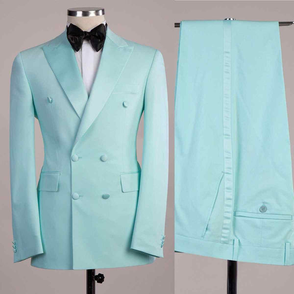 Men's Tuxedos 2 Pieces Peaked Lapel Men's Suits Luxurious Weddings