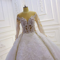 Beautiful Tulle and Lace A-Line Wedding Dress Wedding Dress Luxurious Weddings