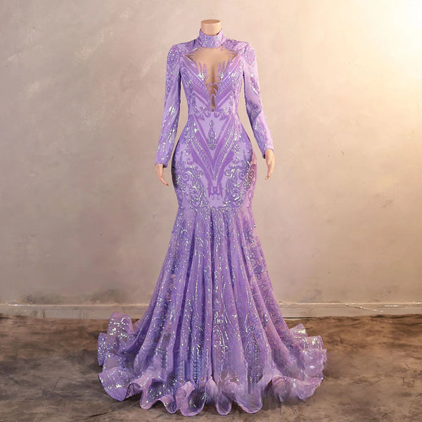 Sequin Luxury Mermaid Gowns Evening Dress Luxurious Weddings