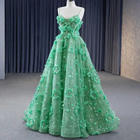 Unique Design Green High Quality Evening Prom Party Dress Evening Dress Luxurious Weddings