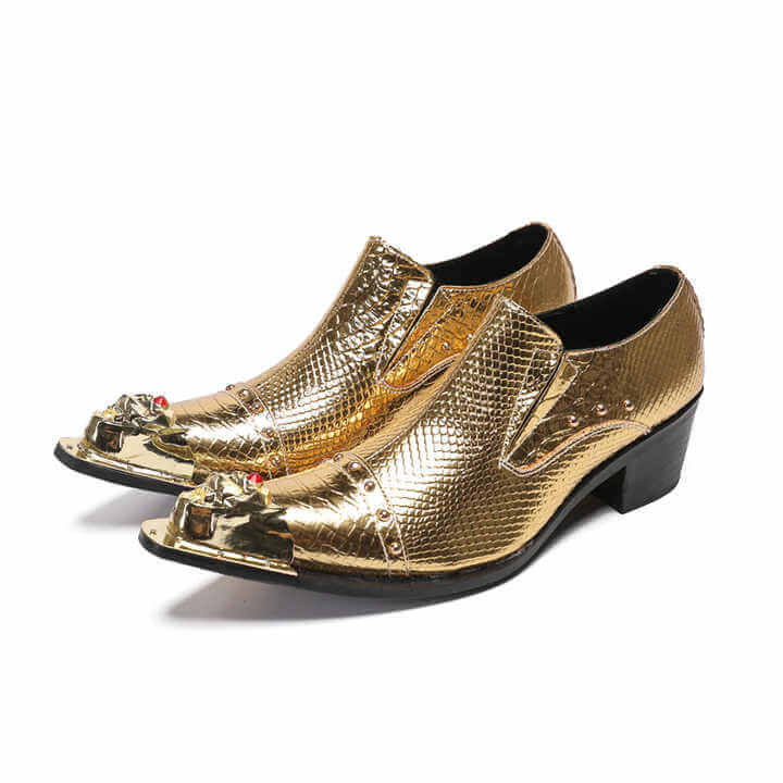 Golden Hour Genuine Leather Loafer Shoes